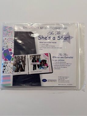 RETIRED Creative Memories "She’s a Star!" Girl-Themed SNAP PACK Scrapbook Kit